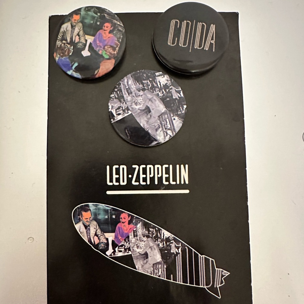 Led Zeppelin “Coda” Pinback Button Set – Limited Edition 2015 (Set of 3)